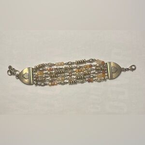 Elegant Multi-Strand Beaded Bracelet